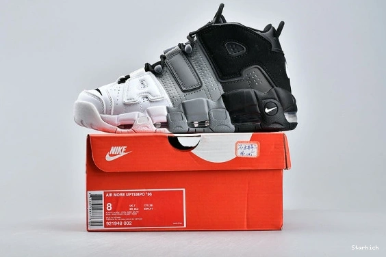 More White Nike Air Tri-Color Uptempo 921948-002 Grey Black 1226